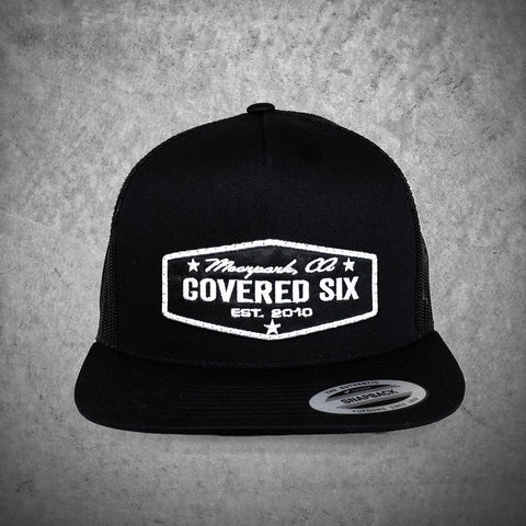 C6 Snapback Truckers Hat (Black)