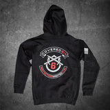 Black Covered 6 "Protector" Hoodie - White Logo